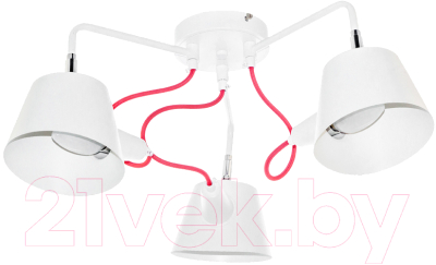 Люстра Aitin-Pro C996/3 (белый/красный) - фото