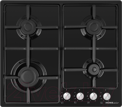 Газовая варочная панель HOMSair HGE643BK - фото