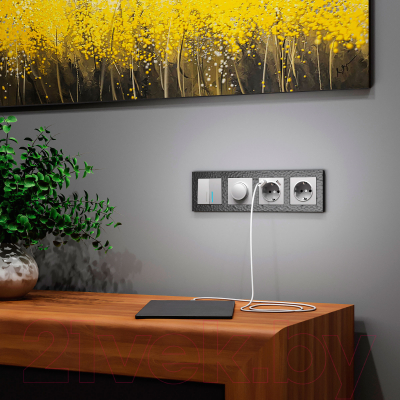 Рамка для выключателей и розеток Werkel W0042408 / a052527