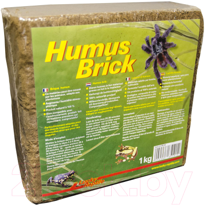 Грунт для террариума Lucky Reptile Humus Brick / HB-M (1кг, коричневый) - фото