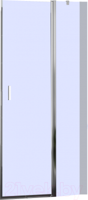 Душевая дверь Roth LZDO1/90 + LZ (хром/прозрачное стекло) - фото