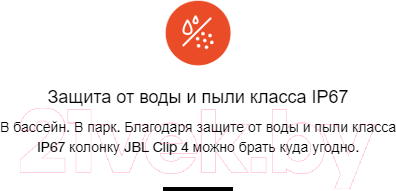 Портативная колонка JBL Clip 4 