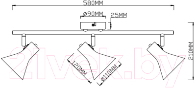 Люстра Aitin-Pro C1003/3 (черный)