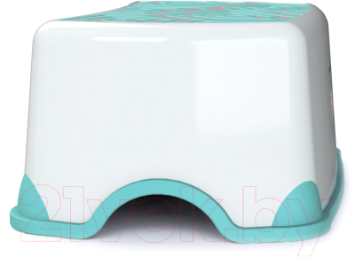 Табурет-подставка Kidwick Черепаха / KW190100 (белый/бирюзовый)