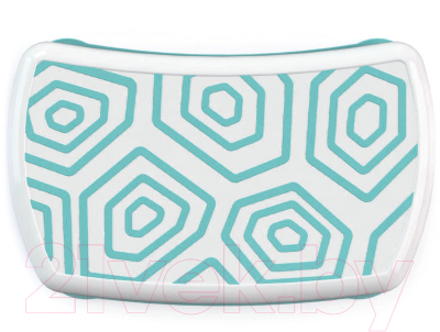 Табурет-подставка Kidwick Черепаха / KW190100 (белый/бирюзовый)