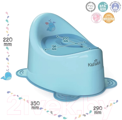 Детский горшок Kidwick Улитка / KW040204