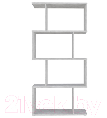 Стеллаж Polini Kids Home Smart Фигурный 4 секции / 0002273.75 (бетон)