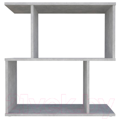 Стеллаж Polini Kids Home Smart Фигурный 2 секции / 0002270.75 (бетон)