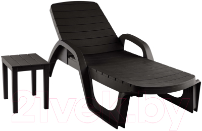 Шезлонг Ellastik Plast Прованс 190x70x32