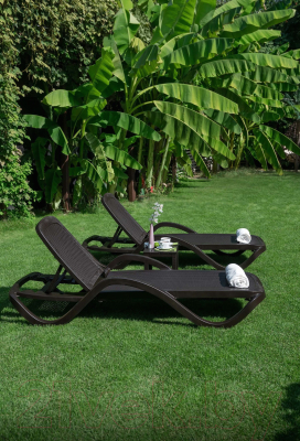 Шезлонг Ellastik Plast Capri Плетеный 195x73x41