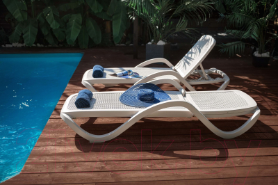 Шезлонг Ellastik Plast Capri Плетеный 195x73x41