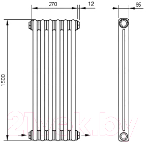 Радиатор стальной Arbonia 2150/6 24
