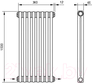 Радиатор стальной Arbonia 2150/8 24