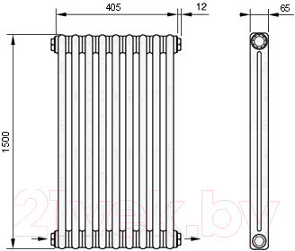 Радиатор стальной Arbonia 2150/9 24 (нижнее подключение, слева-направо)
