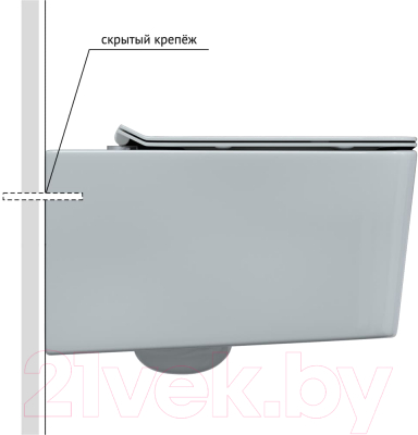 Унитаз подвесной с инсталляцией Berges Floe Rimless / 043223