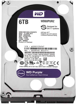 Жесткий диск Western Digital Purple 6TB