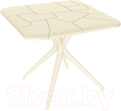 Обеденный стол Sheffilton SHT-TU30/TT30 83x83 (бежевый) - фото