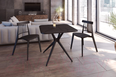 Обеденный стол Sheffilton SHT-TU30/TT30 83x83 (черный)