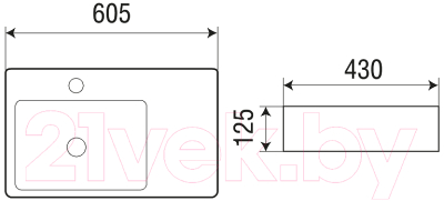 Умывальник WeltWasser Elbach 2223 L