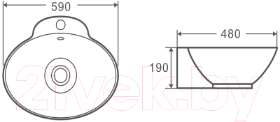 Умывальник WeltWasser Elbach 3072