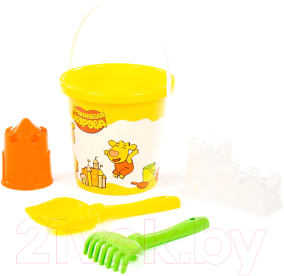 Набор игрушек для песочницы Полесье Оранжевая корова №6 / 83203 - фото