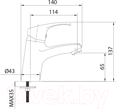Смеситель IDDIS Sterm STESB00M01