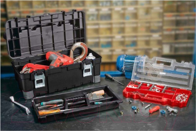 Ящик для инструментов Keter 26 Hawk Tool Box / 17181010 (черный)