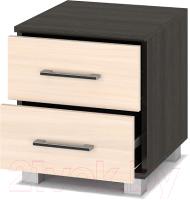 Прикроватная тумба Modern Аманда А21 (венге/дуб молочный)