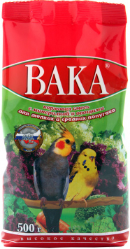 Корм для птиц ВАКА Для попугаев с минералами и овощами - фото