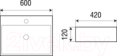 Умывальник WeltWasser Elbach 2173 MB