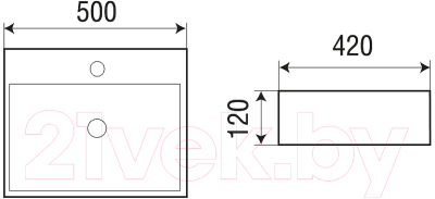 Умывальник WeltWasser Elbach 21733 MW