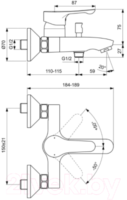 Комплект смесителей Ideal Standard BD004AA