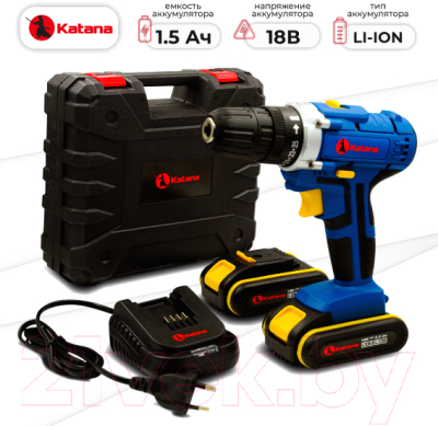 Аккумуляторная дрель-шуруповерт Katana PROdrive 1815