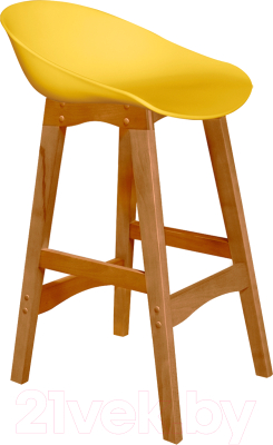 Стул барный Sheffilton SHT-ST19/S65-1 (желтый/светлый орех) - фото