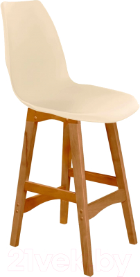 Стул барный Sheffilton SHT-ST29/S65-1 (бежевый/светлый орех) - фото