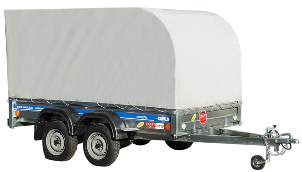 Прицеп для автомобиля Tavials Старт-2 С3015 + тент 1500 мм с дугой - фото