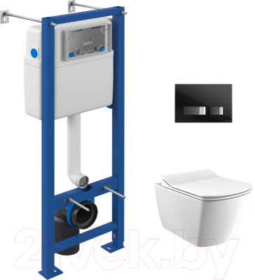 Унитаз подвесной с инсталляцией Creavit Elegant EG321-11CB00E-0000 - фото