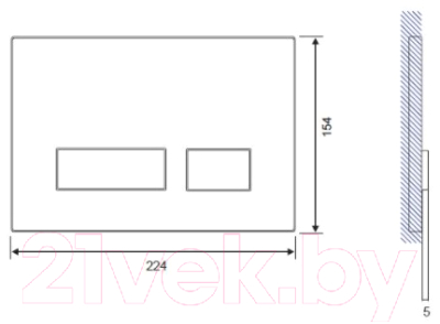 Унитаз подвесной с инсталляцией Creavit Elegant EG321-11CB00E-0000