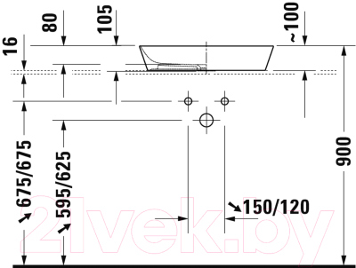 Умывальник Duravit Cape Cod