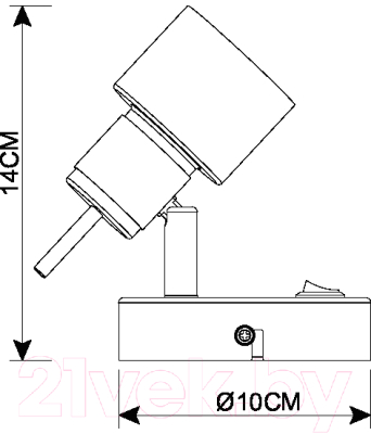 Спот Arte Lamp Almach A1906AP-1WH