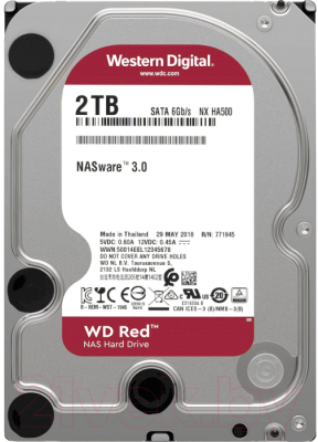 Жесткий диск Western Digital Red Plus 2TB (WD20EFZX)