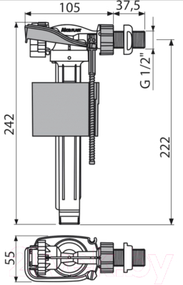 Арматура Alcadrain A150-1/2