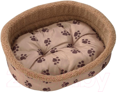 Лежанка для животных EBI Лапка / 671/435359 (бежевый) - фото