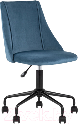 Кресло офисное Stool Group Сиана (велюр синий) - фото