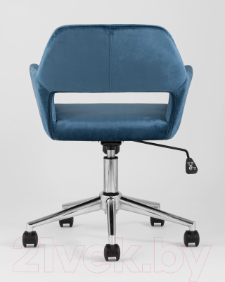 Кресло офисное Stool Group Ross (велюр синий)