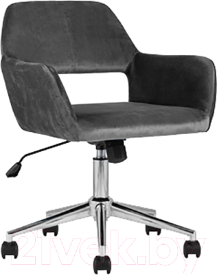 Кресло офисное Stool Group Ross (велюр серый) - фото