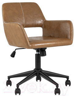 Кресло офисное Stool Group Филиус (экокожа коричневый) - фото
