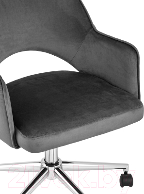 Кресло офисное Stool Group Кларк (велюр серый)