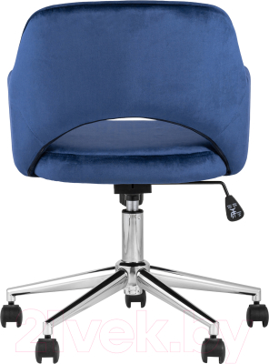 Кресло офисное Stool Group Кларк / CLARKSON BLUE CHROME (велюр синий)