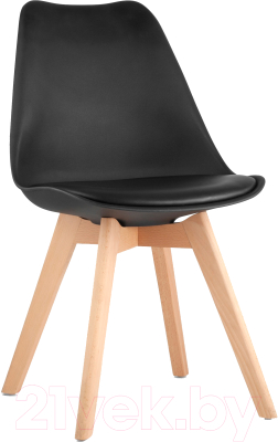 Стул Stool Group Frankfurt New / Y863 (черный/деревянные ножки) - фото